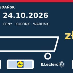 20 покупок в Гданьске: выпуск 24.10.2026 и логотипы четырёх магазинов