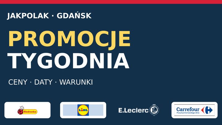 Акции недели в Польше: постоянная рубрика JAKPOLAK и логотипы магазинов
